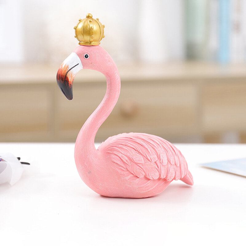 Ins Fashion Desk Διακόσμηση Μεγάλα Στολίδια Flamingo Διακοσμητικά Ειδώλια Σπιτιού Από Ρητίνη