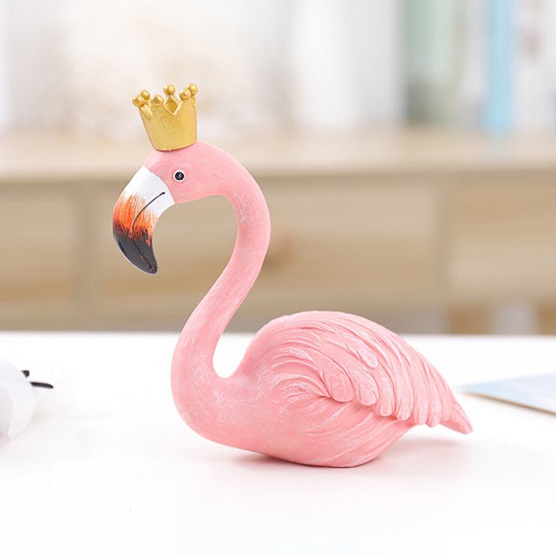 Ins Fashion Desk Διακόσμηση Μεγάλα Στολίδια Flamingo Διακοσμητικά Ειδώλια Σπιτιού Από Ρητίνη