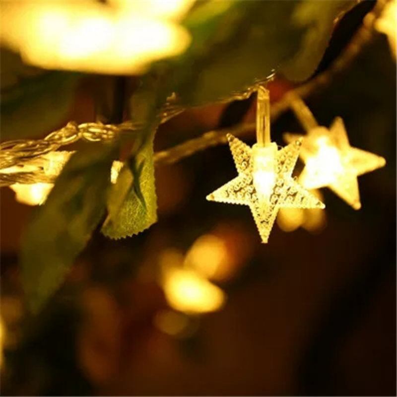 Kcasa Dsl-6 Gardening 5m 40led String Light Σχήμα Star Holiday Garden Party Διακόσμηση Γάμου