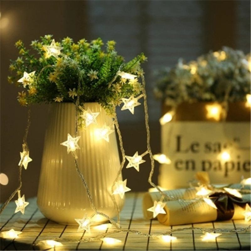 Kcasa Dsl-6 Gardening 5m 40led String Light Σχήμα Star Holiday Garden Party Διακόσμηση Γάμου