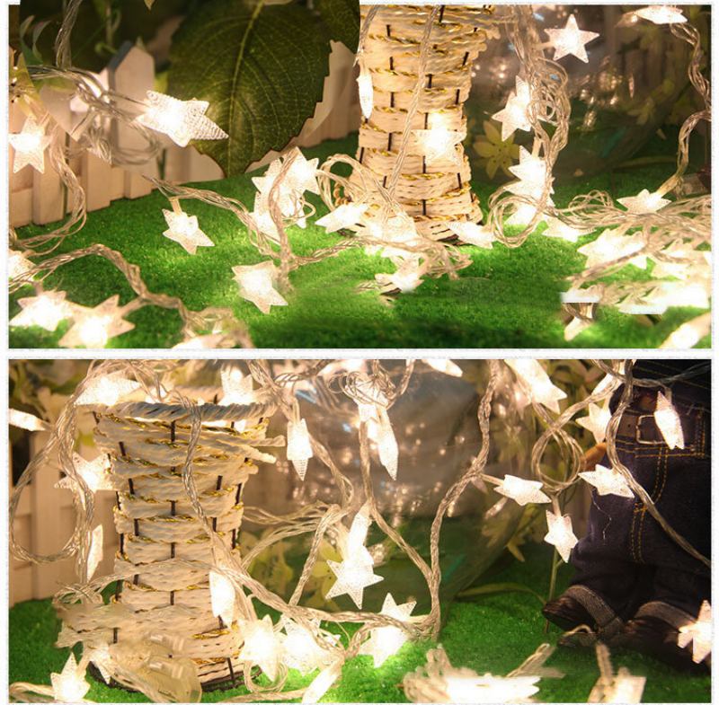 Kcasa Dsl-6 Gardening 5m 40led String Light Σχήμα Star Holiday Garden Party Διακόσμηση Γάμου