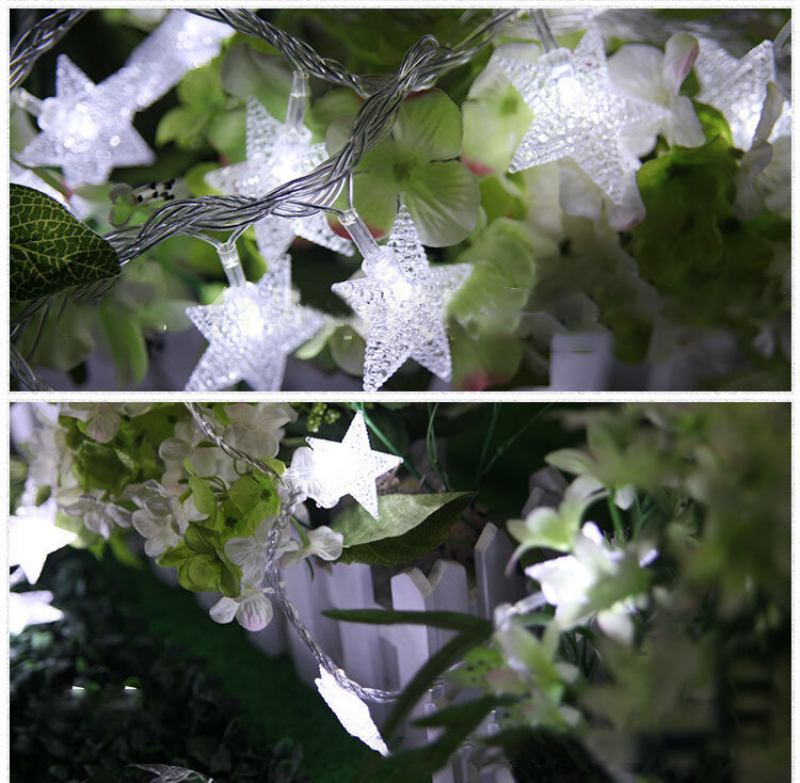 Kcasa Dsl-6 Gardening 5m 40led String Light Σχήμα Star Holiday Garden Party Διακόσμηση Γάμου