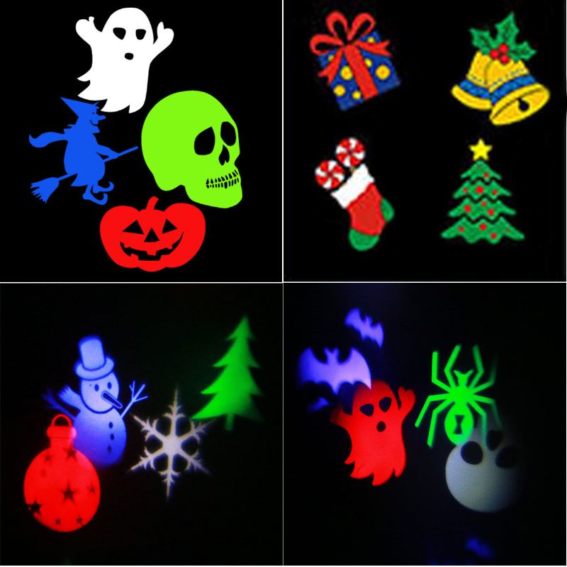 Λάμπα Προβολής Ταινίας Led Halloween Projector Με 6 Κάρτες