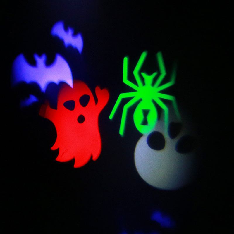 Λάμπα Προβολής Ταινίας Led Halloween Projector Με 6 Κάρτες