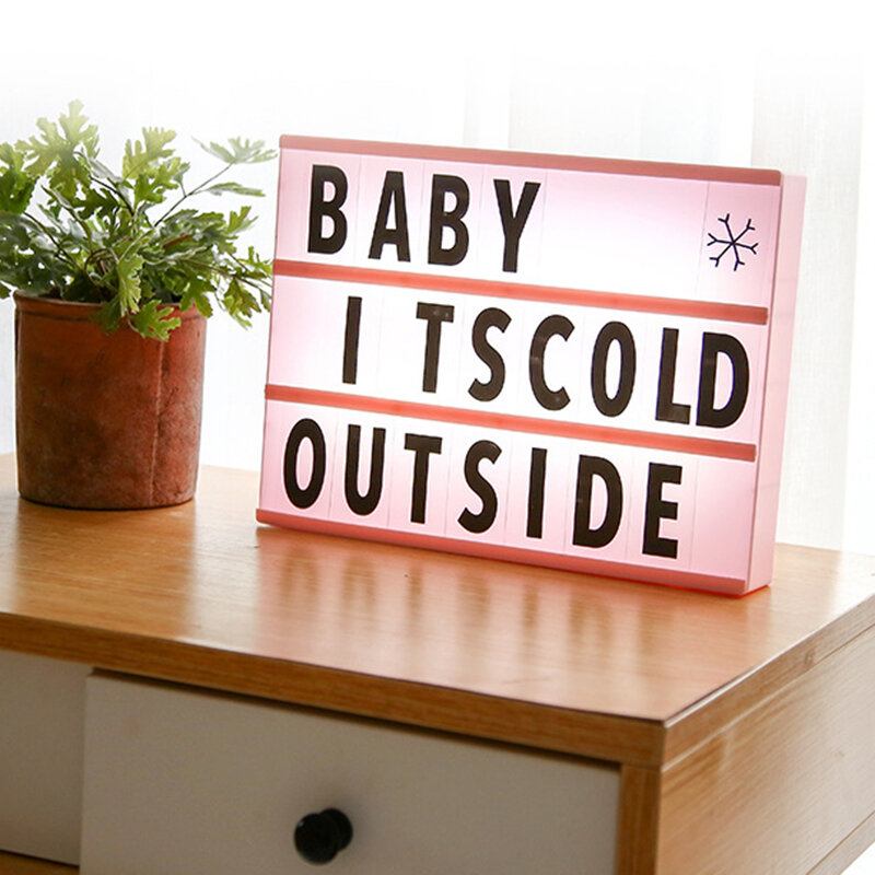 Led Letter Light Box Κινηματογράφος Message Box Διακόσμηση Σπιτιού Φεστιβάλ Προμήθειες Φωτογραφιών Στολίδια