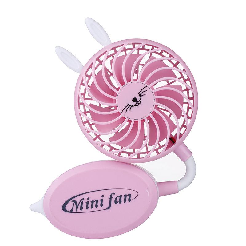 Loskii Lf-092 Mini Usb Handheld Standy Fan Summer Cooling Protable Travel Outdoor Fan