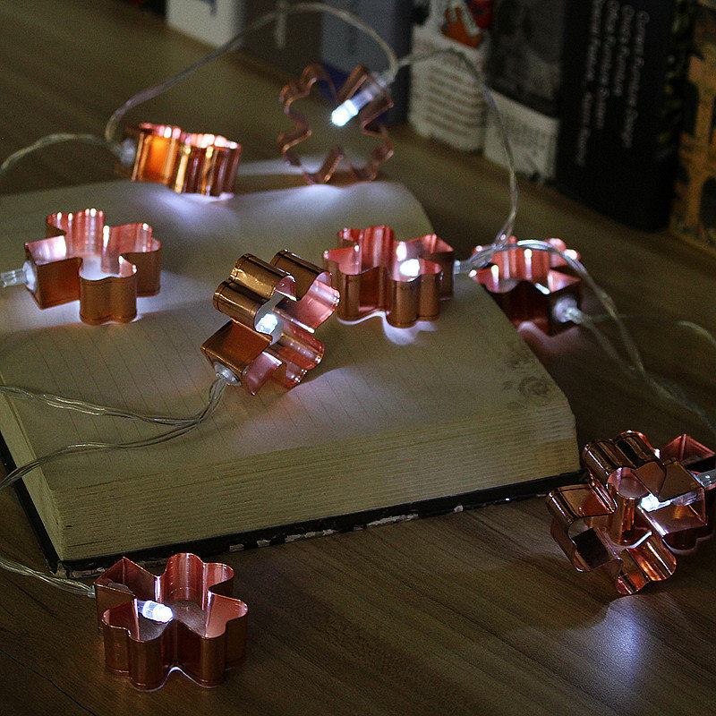 Μπαταρία 1.8m Led Iron Flower Fairy String Light Διακοσμητικό Γιορτινό Πάρτι Γάμου