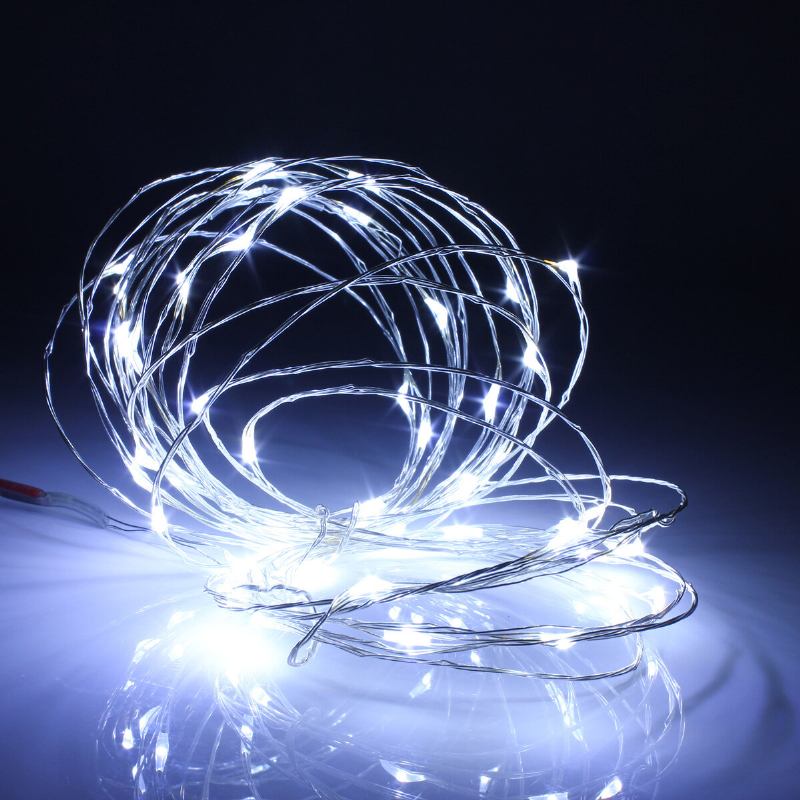 Μπαταρία 5m 50led Αδιάβροχο Fairy String Light Χριστουγεννιάτικο Τηλεχειριστήριο Διακόσμηση Σπιτιού