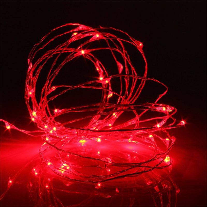 Μπαταρία 5m 50led Αδιάβροχο Fairy String Light Χριστουγεννιάτικο Τηλεχειριστήριο Διακόσμηση Σπιτιού