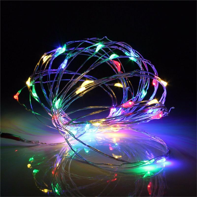 Μπαταρία 5m 50led Αδιάβροχο Fairy String Light Χριστουγεννιάτικο Τηλεχειριστήριο Διακόσμηση Σπιτιού