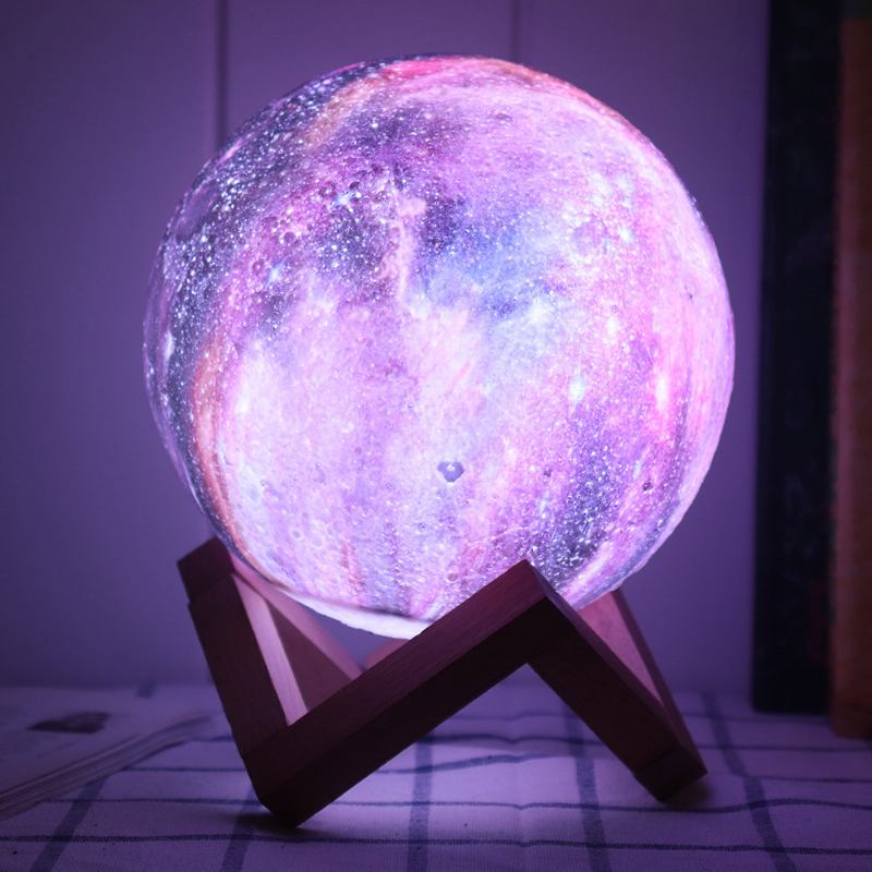 Νέο 3d Εκτύπωση Moon Lamp Space Led Night Light Τηλεχειριστήριο Usb Charge Δώρο Αγίου Βαλεντίνου