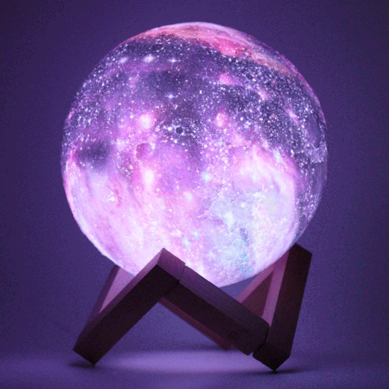 Νέο 3d Εκτύπωση Moon Lamp Space Led Night Light Τηλεχειριστήριο Usb Charge Δώρο Αγίου Βαλεντίνου