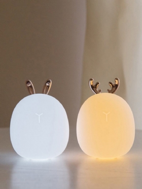 Νυχτερινό Φωτιστικό Led 3d Σιλικόνης Σε Στυλ Cute Deer Rabbit Νυχτερινή Λάμπα Usb Καινοτομία