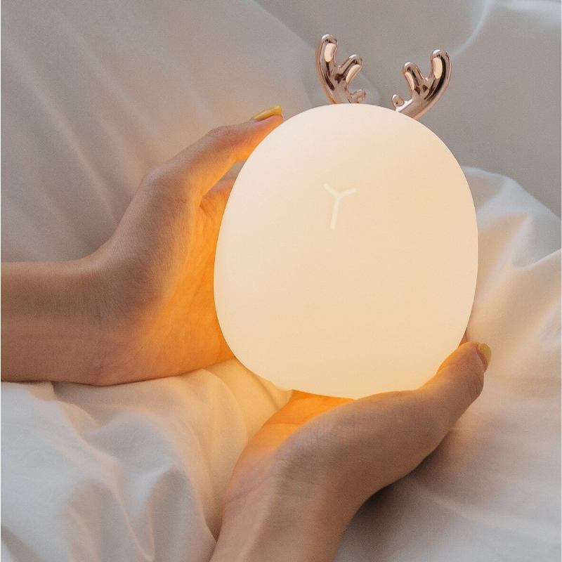 Νυχτερινό Φωτιστικό Led 3d Σιλικόνης Σε Στυλ Cute Deer Rabbit Νυχτερινή Λάμπα Usb Καινοτομία