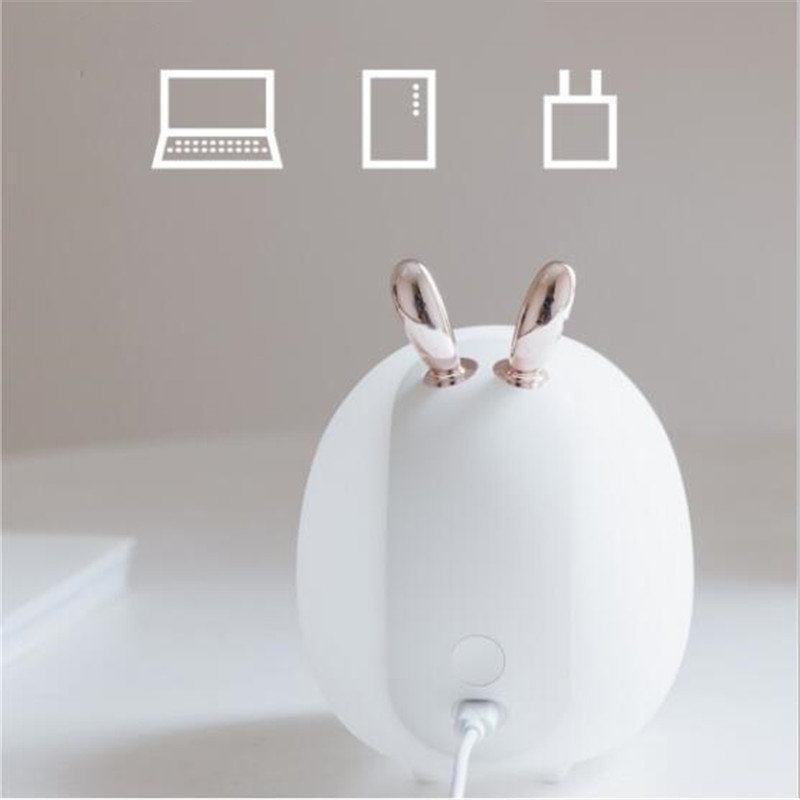 Νυχτερινό Φωτιστικό Led 3d Σιλικόνης Σε Στυλ Cute Deer Rabbit Νυχτερινή Λάμπα Usb Καινοτομία