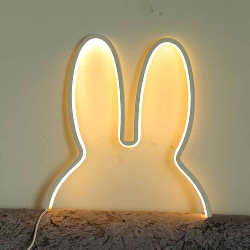 Παιδική Διακόσμηση Ins Nordic Style Creative Led Lamp Rabbit Night Light