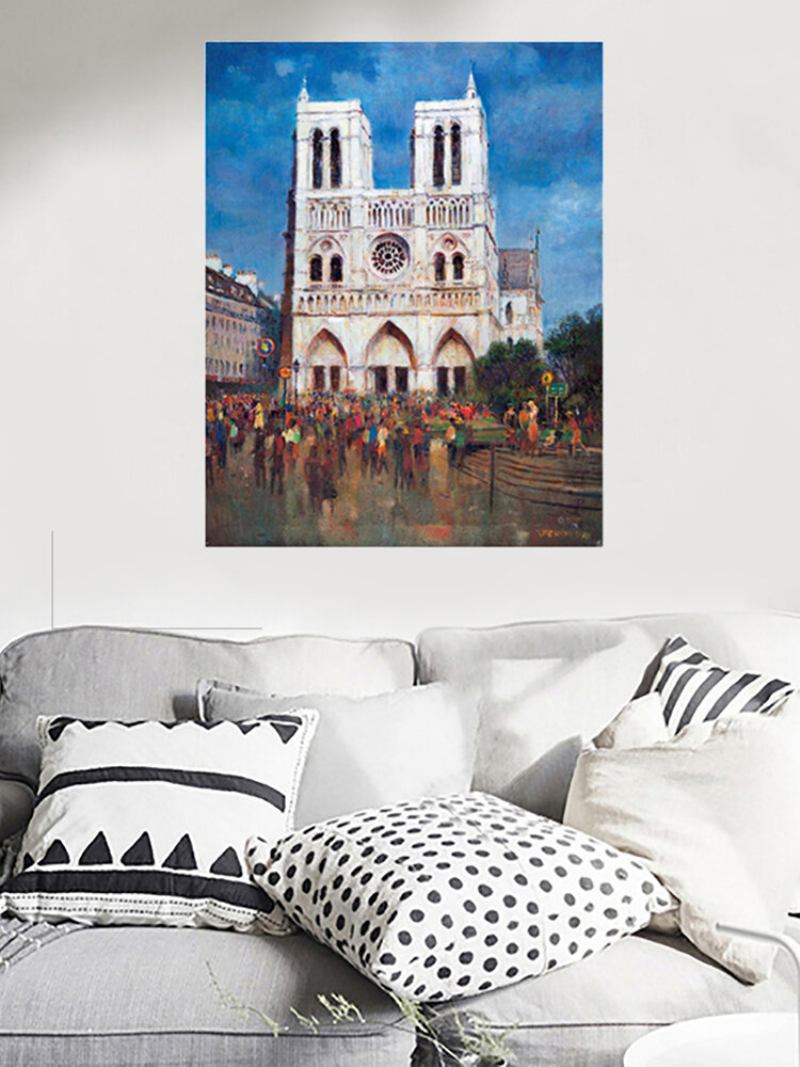 Paris Architecture Decorative Painting Core Canvas Anging Για Διακόσμηση Σπιτιού Σαλονιού