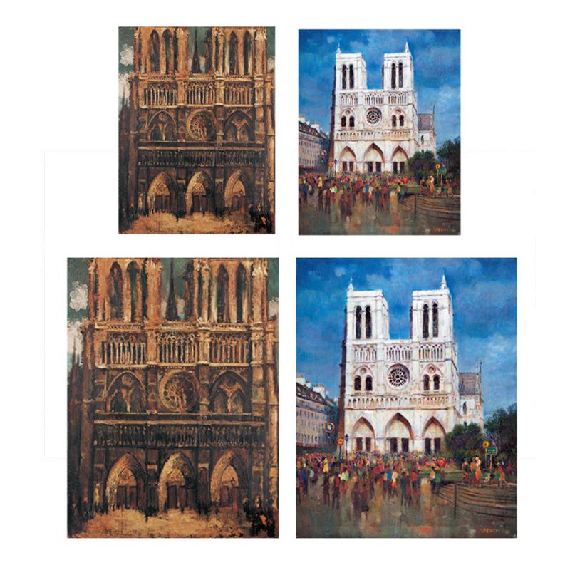 Paris Architecture Decorative Painting Core Canvas Anging Για Διακόσμηση Σπιτιού Σαλονιού