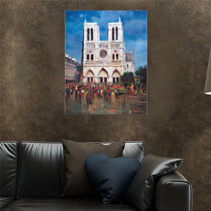 Paris Architecture Decorative Painting Core Canvas Anging Για Διακόσμηση Σπιτιού Σαλονιού