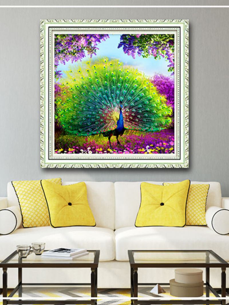 Peacock Diamond Painting Home Wall Art Διακόσμηση Σπιτιού