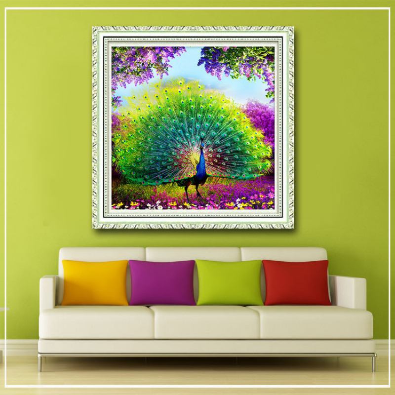 Peacock Diamond Painting Home Wall Art Διακόσμηση Σπιτιού