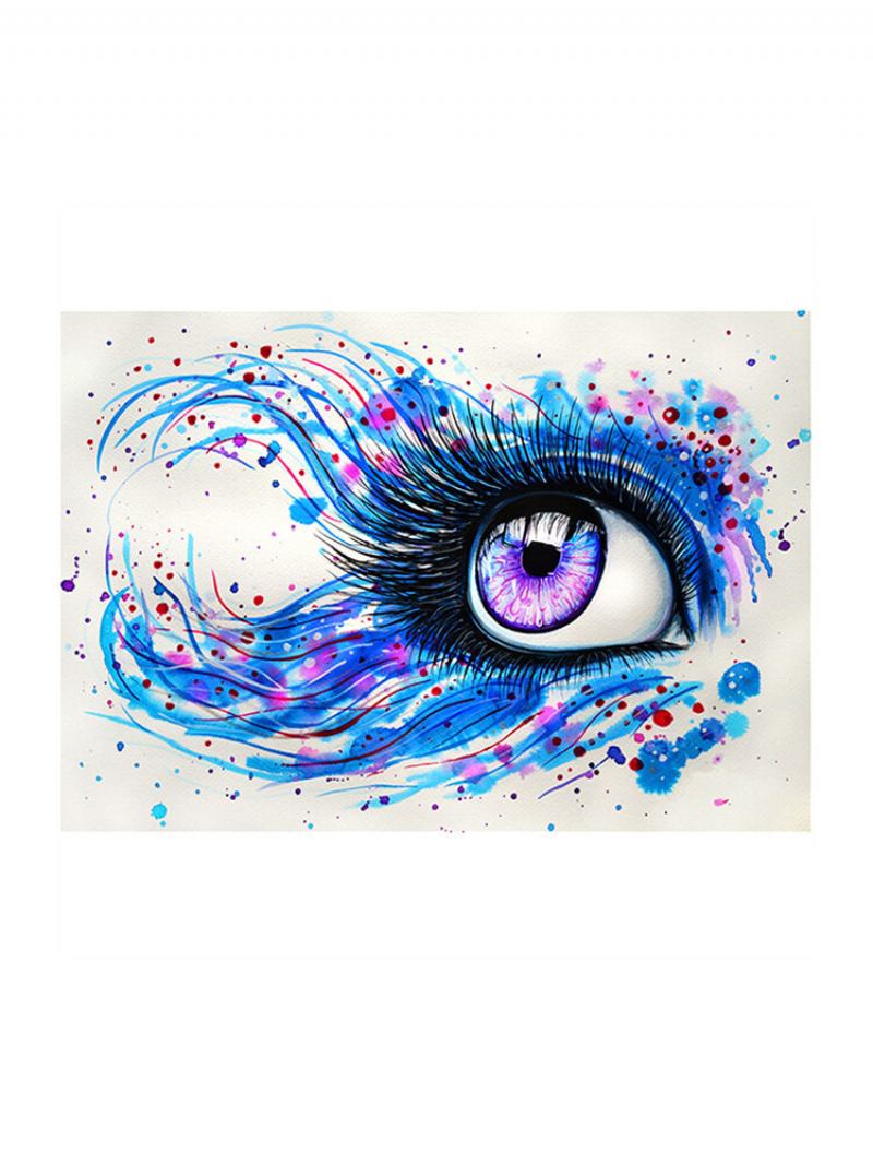 Πολύχρωμο Eye Paint By Numbers Kit Canvas Art Painting Διακόσμηση Σπιτιού Σαλονιού