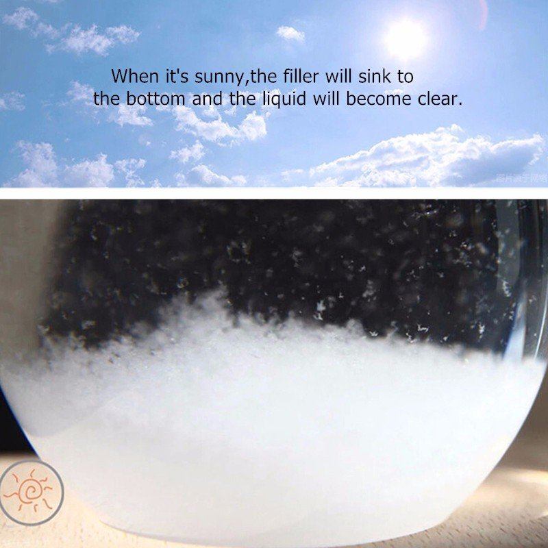 Πρόγνωση Καιρού Crystal Drops Water Shape Storm Glass Διακόσμηση Σπιτιού Χριστουγεννιάτικο Δώρο