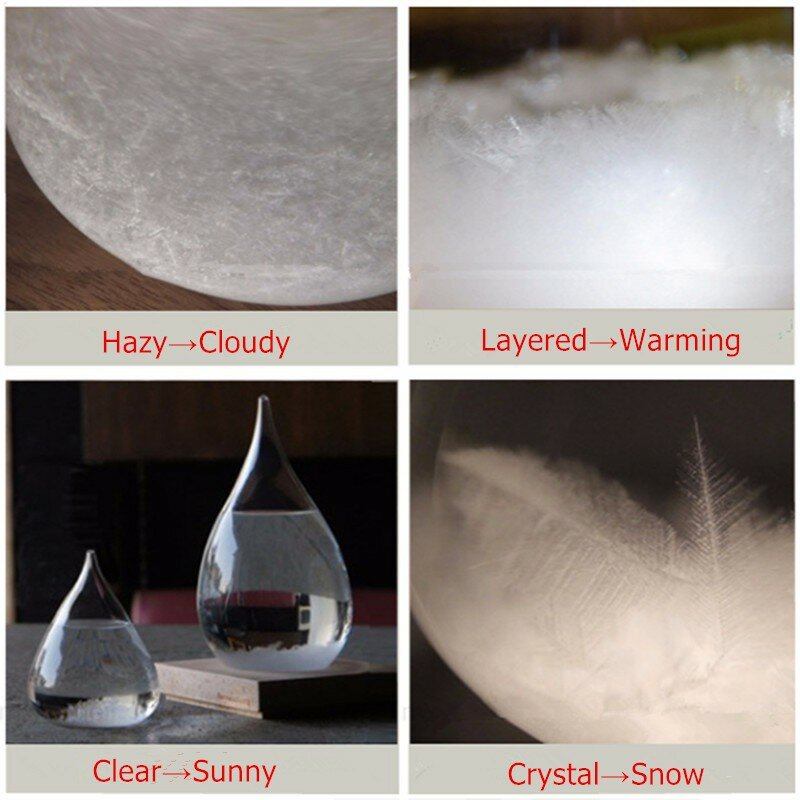 Πρόγνωση Καιρού Crystal Drops Water Shape Storm Glass Διακόσμηση Σπιτιού Χριστουγεννιάτικο Δώρο