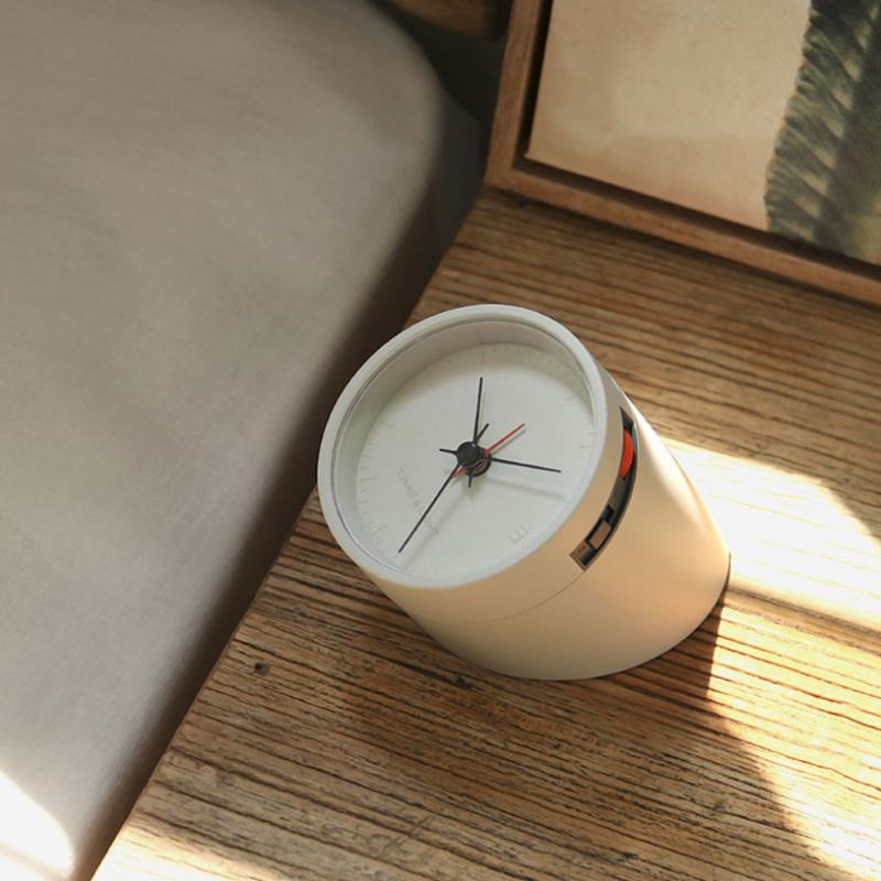 Retroflected Rhombus Night Light Clock Για Υπνοδωμάτιο Γραφείο Επαναφορτιζόμενο Ξυπνητήρι Snooze Indoors Household Lamp Timer