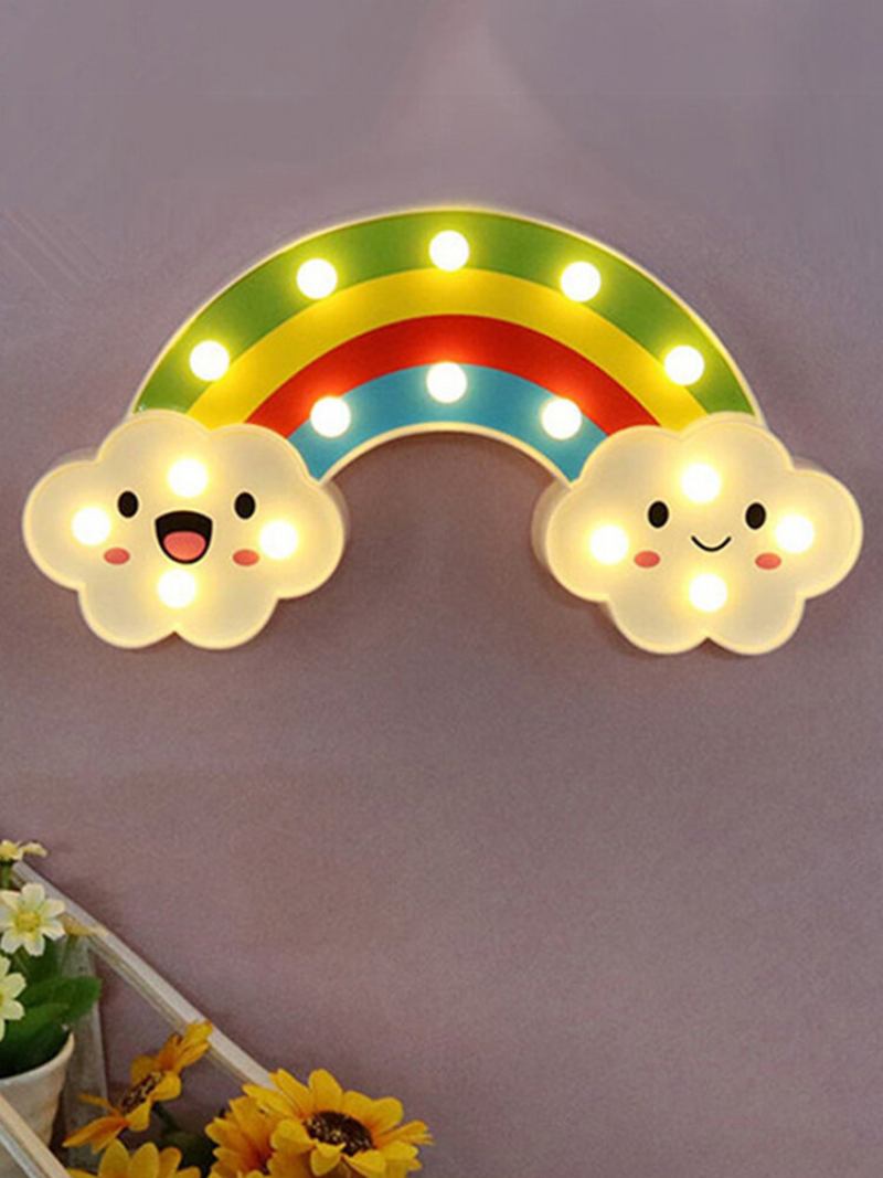 Smile Face Cloud Rainbow Led Φωτιστικό Νύχτας Κινουμένων Σχεδίων Νυχτερινό Μωρού Κομοδίνο Παιδικό Παιχνίδι Δώρου