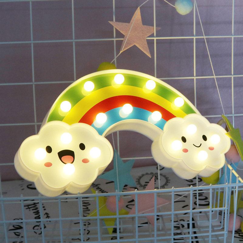 Smile Face Cloud Rainbow Led Φωτιστικό Νύχτας Κινουμένων Σχεδίων Νυχτερινό Μωρού Κομοδίνο Παιδικό Παιχνίδι Δώρου