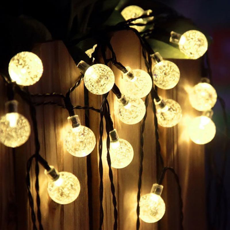 Solar 30 Led Outdoor Waterproof Party String Fairy Light Festival Lights Ambience