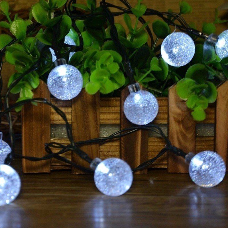 Solar 30 Led Outdoor Waterproof Party String Fairy Light Festival Lights Ambience