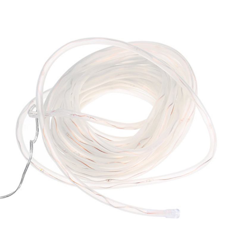 Solar Powered 12m 100leds Copper Wire Tube Αδιάβροχο Fairy String Light Για Τα Χριστούγεννα