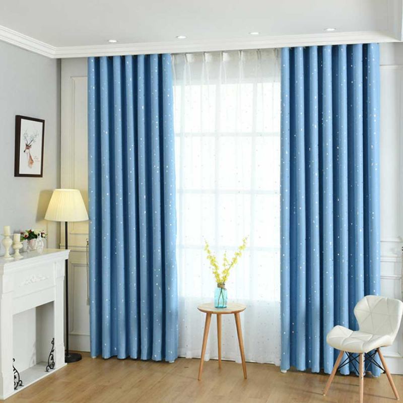 Star Hot Silver Curtain Πολύχρωμες Κουρτίνες Για Hotel Engineering Σαλόνι Υπνοδωμάτιο Κουρτίνα Φανέλας Υψηλής Ποιότητας