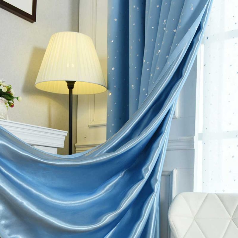 Star Hot Silver Curtain Πολύχρωμες Κουρτίνες Για Hotel Engineering Σαλόνι Υπνοδωμάτιο Κουρτίνα Φανέλας Υψηλής Ποιότητας