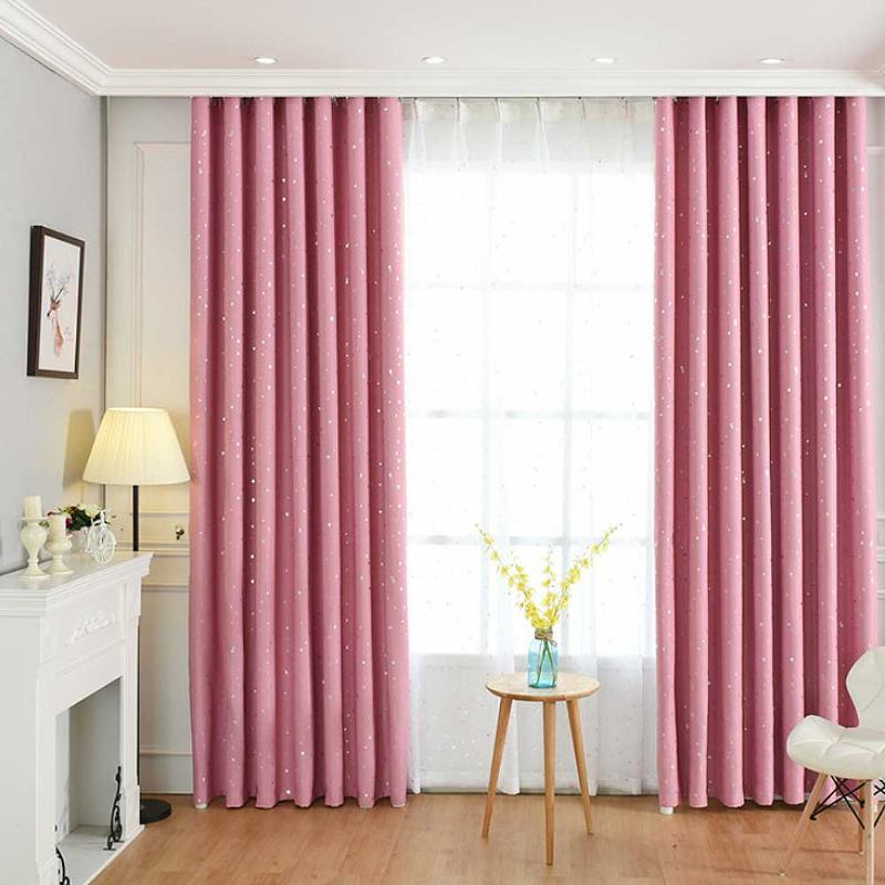 Star Hot Silver Curtain Πολύχρωμες Κουρτίνες Για Hotel Engineering Σαλόνι Υπνοδωμάτιο Κουρτίνα Φανέλας Υψηλής Ποιότητας