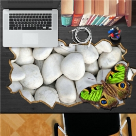 Stone Butterfly Pag Sticker 3d Αυτοκόλλητο Γραφείου Αυτοκόλλητα Τοίχου Επιτοίχιο Δώρο Για Επιτραπέζιο Γραφείο Για Το Σπίτι