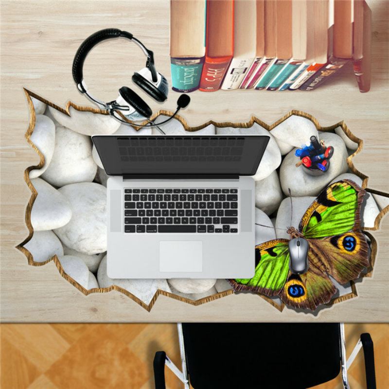 Stone Butterfly Pag Sticker 3d Αυτοκόλλητο Γραφείου Αυτοκόλλητα Τοίχου Επιτοίχιο Δώρο Για Επιτραπέζιο Γραφείο Για Το Σπίτι