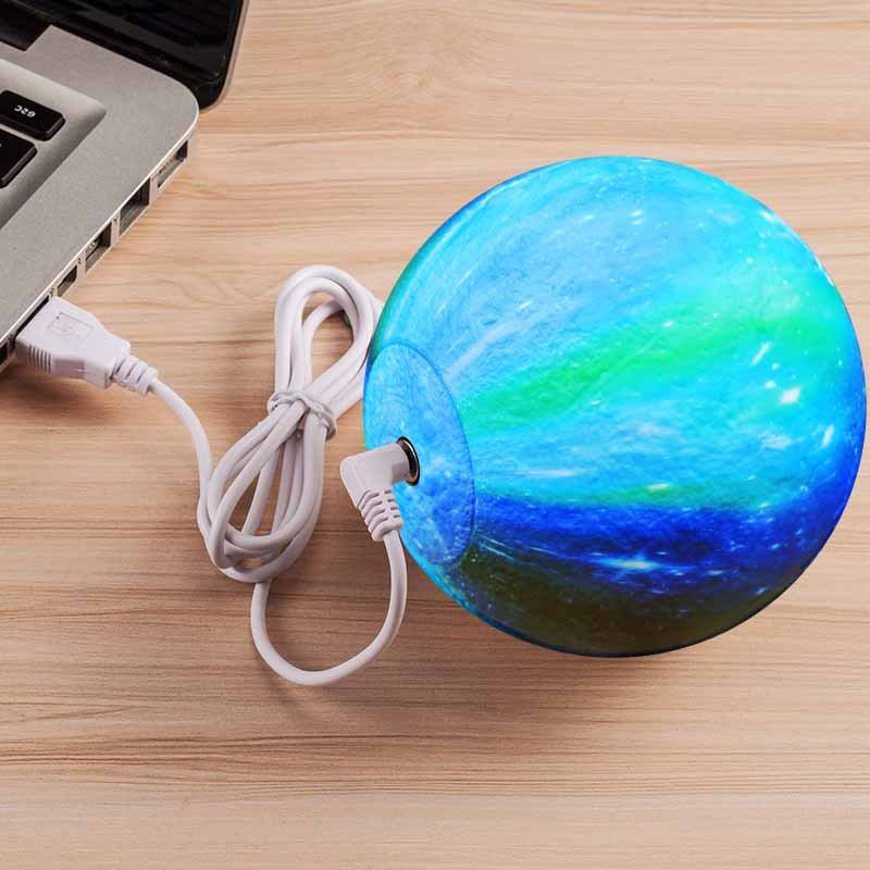 Τρισδιάστατη Εκτύπωση Moon Lamp Space Led Night Light Τηλεχειριστήριο Usb Charge Τα Καλύτερα Δώρα