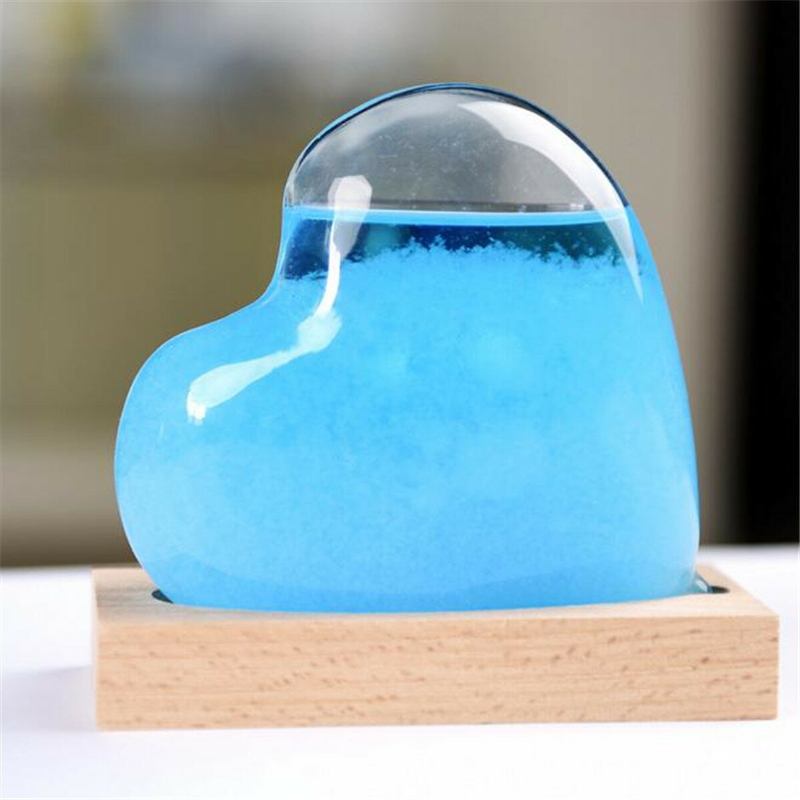 Water Storm Glass Bottle Πρόγνωση Καιρού Κρυστάλλινο Διακόσμηση Σπιτιού Χριστουγεννιάτικο Δώρο Drop Heartshape