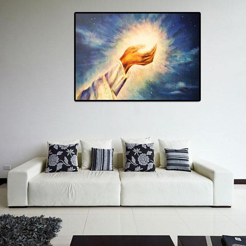 Χειροποίητες Ελαιογραφίες Light Of Christ Wall Art Πίνακες Διακόσμησης Σπιτιού