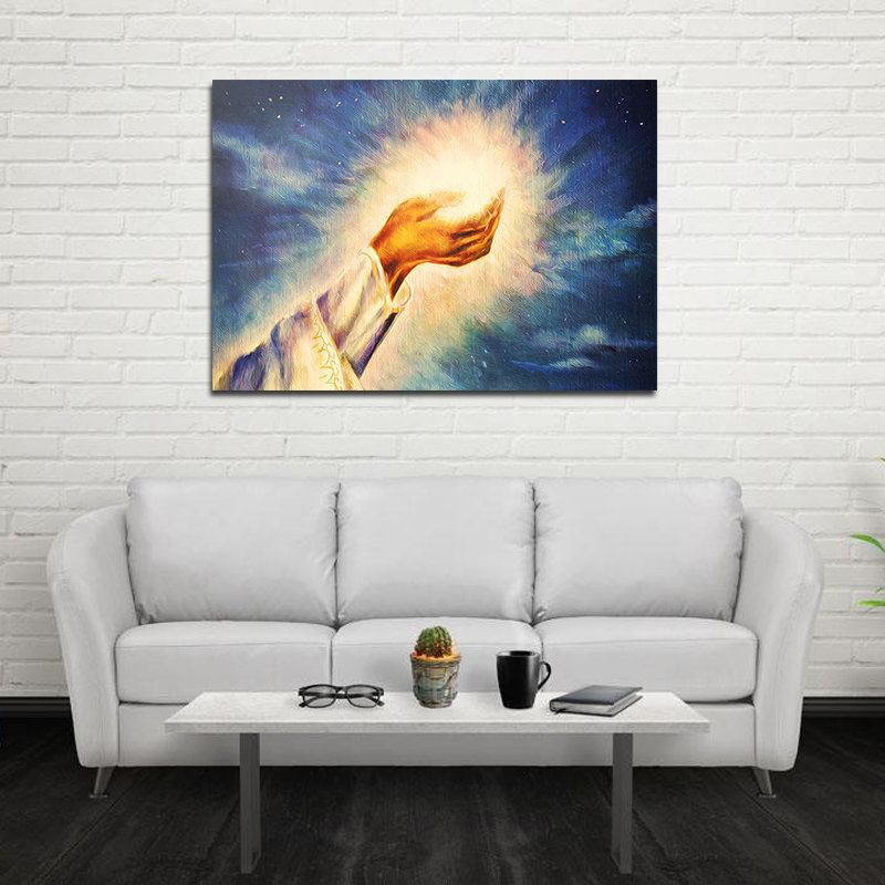 Χειροποίητες Ελαιογραφίες Light Of Christ Wall Art Πίνακες Διακόσμησης Σπιτιού