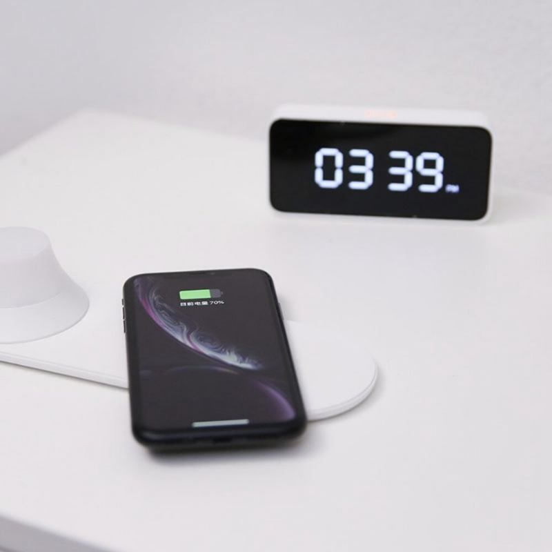 Yeelight Ασύρματος Φορτιστής Με Led Night Light Magnetic Attraction Fast Charging Για Iphone