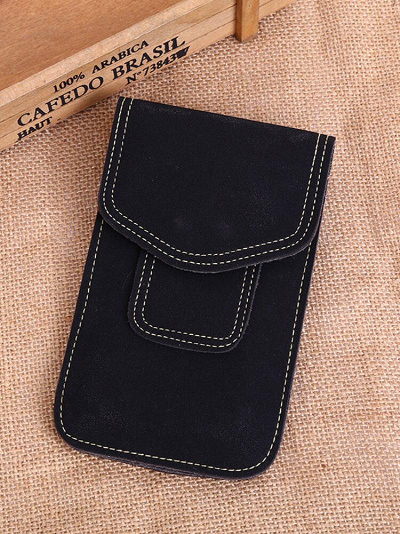 Αδιάβροχη Ρετρό Θήκη Τηλεφώνου Menico Ανδρική Pu Faux Leather Vertical 6.3 Ίντσες