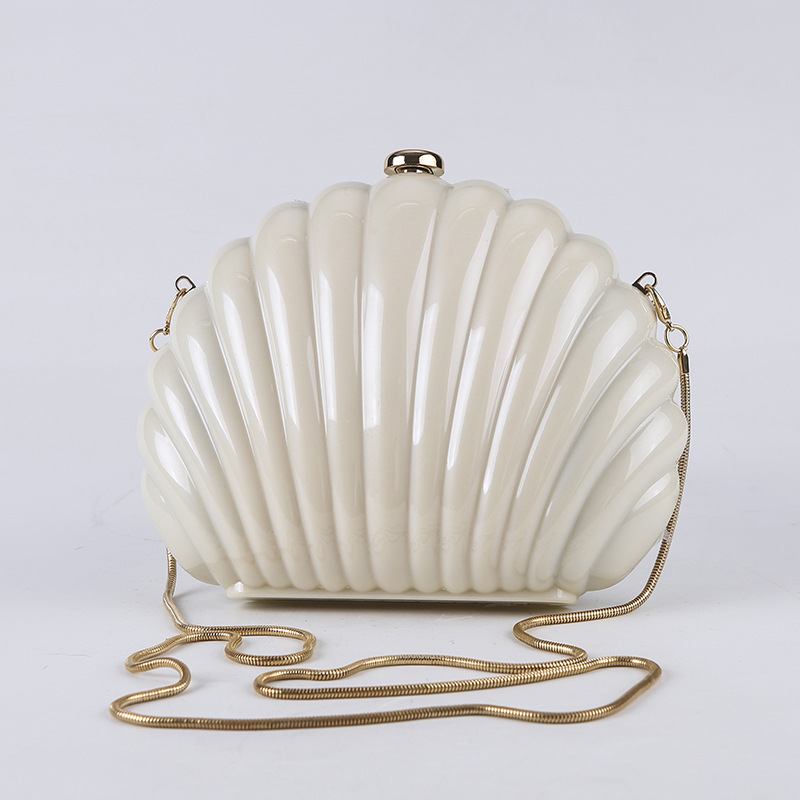 Ακρυλική Τσάντα Φαγητού Candy Color Shell Bag Fashion Women Clutch Bag Party Σκληρού Κουτιού