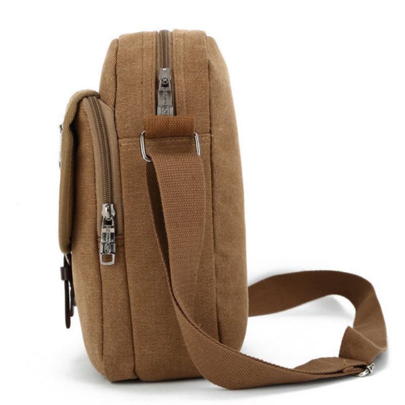 Ανδρική Μικρή Εξωτερική Ρετρό Τσάντα Casual Messenger Sport Canvas Crossbody