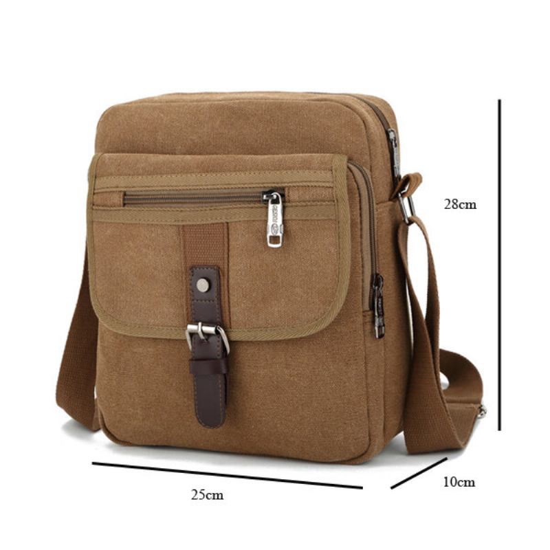 Ανδρική Μικρή Εξωτερική Ρετρό Τσάντα Casual Messenger Sport Canvas Crossbody