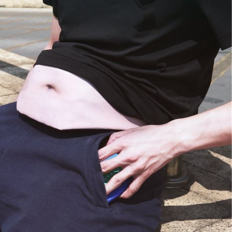 Αντικλεπτική Αντι-παρενόχληση Invisible Beer Belly Waist Bag Τσάντα Κερμάτων Χιαστί