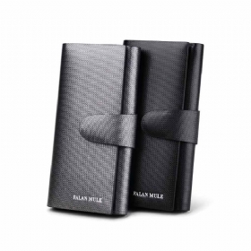 Αντικλεπτικό Μακρύ Δερμάτινο Πορτοφόλι Business Casual Wallet Με Μεγάλη Χωρητικότητα Για Άνδρες